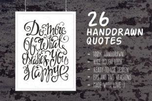 26 Handdrawn Romantic Posters: Inspirational Quote Art