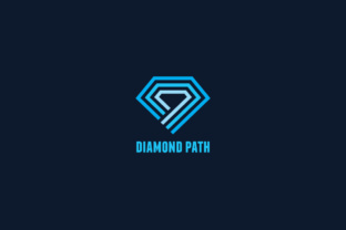 Diamond Path Logo Template for Brand Identity