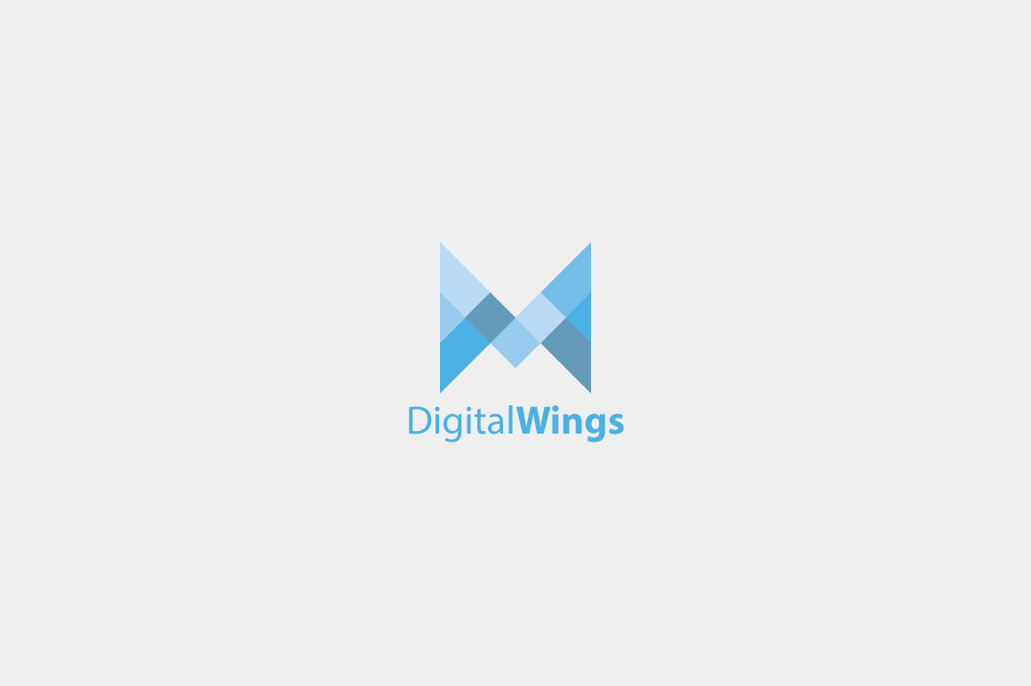 Digital Wings Logo Template for Modern Branding