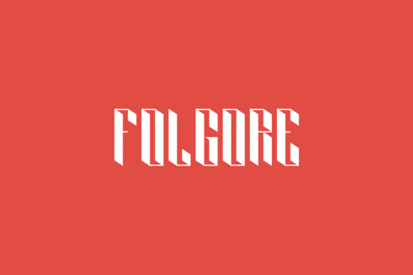 Folgore: A Free Display Typeface with a Playful 3D Edge