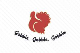 Gobble Gobble Gobble: Thanksgiving Font with Turkey Design