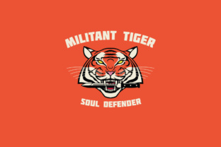 Militant Tiger Logo Template: A Versatile Branding Solution for Creatives and Professionals