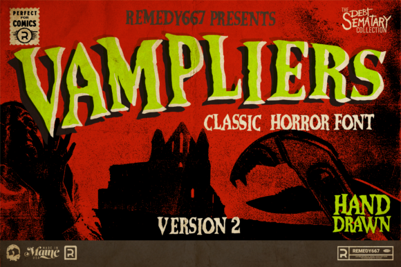 Vampliers Is the Handmade Horror Font That Brings Vintage Spook to Any Project